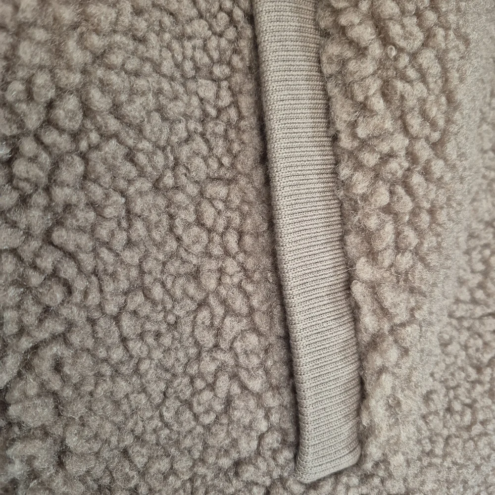 Kit + Ace Taupe Sherpa Full Zip Ribbed Neck And Waist Vest XL - Picture 6 of 12